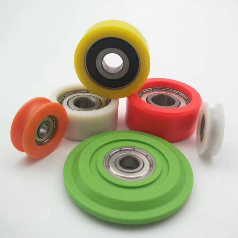 Polyurethane lined roller - with bearing type. Polyurethane thickness selection type aluminum alloy