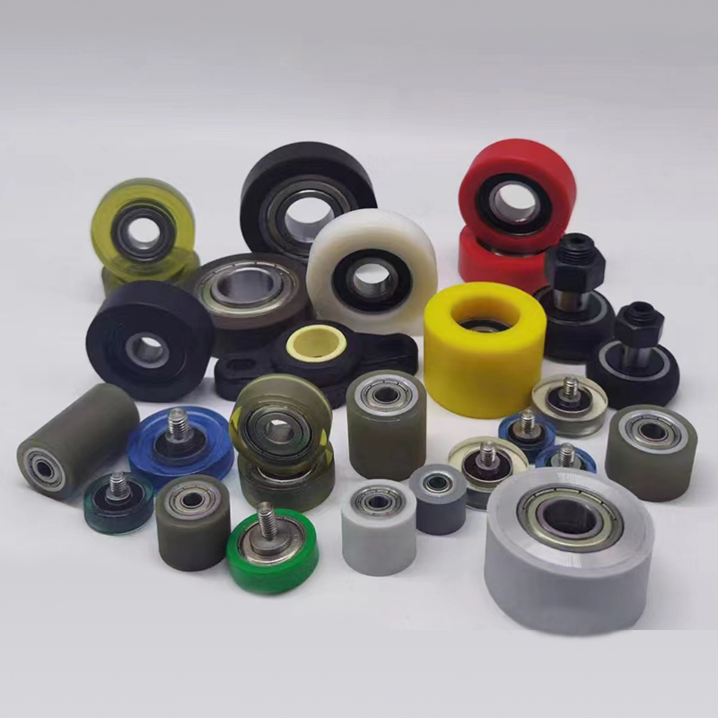 Silicone molded bearing + stainless steel external thread