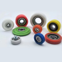 Polyurethane covered cam bearing follower cylindrical type
