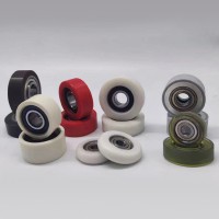 PA.POM plastic coated stainless steel bearing + stainless steel external thread