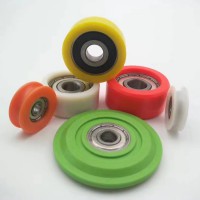 Polyurethane covered roller bearing follower separation. Cylindrical type